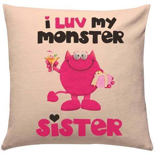 Love Monster Sister Cushion - YuvaFlowers