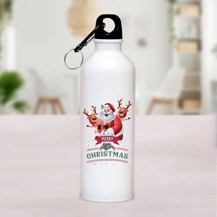 Merry Christmas Bottle - YuvaFlowers