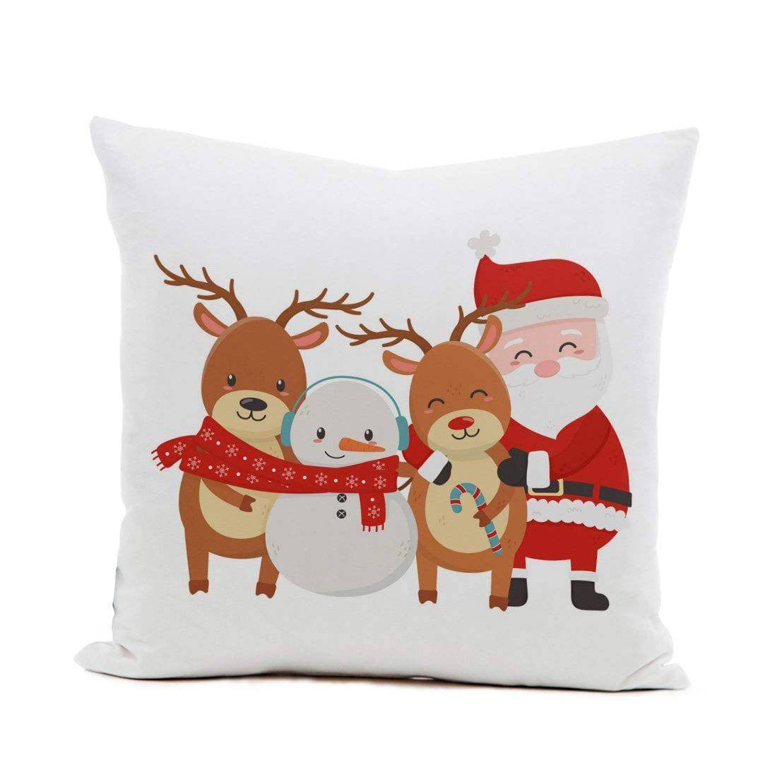 Merry Christmas Cushion V4 - YuvaFlowers
