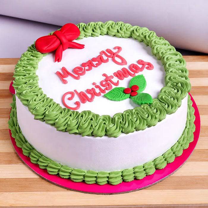 Merry Christmas Royal Chocolate Cake - YuvaFlowers