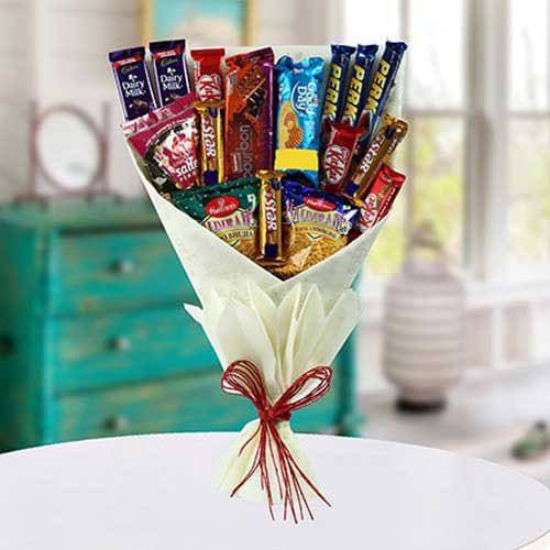 Mix Snacks Bouquet - YuvaFlowers