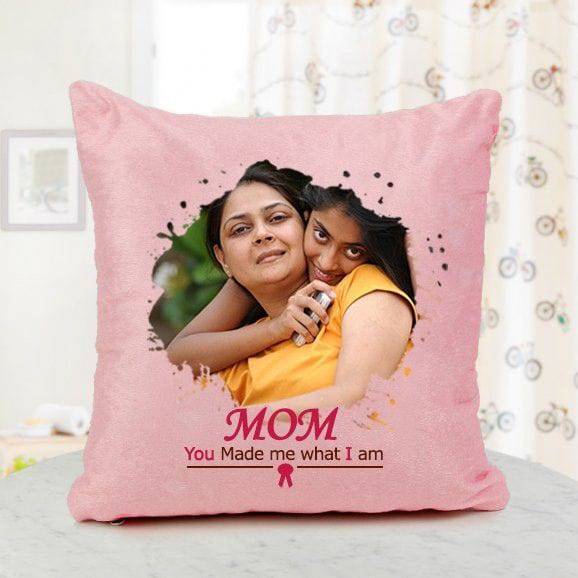 Mom You Made Me Personalised Cushion - YuvaFlowers
