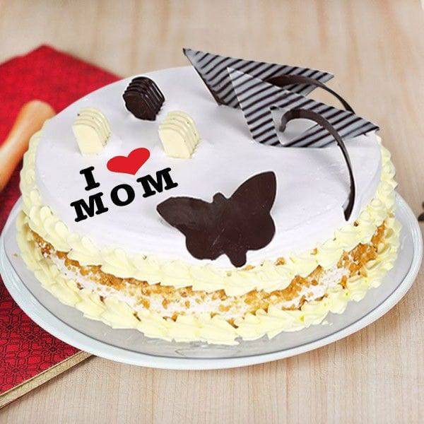Mothers Day Butterscotch Cake - YuvaFlowers