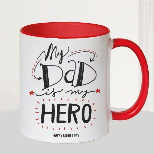 My Dad Is My Hero Mug - YuvaFlowers