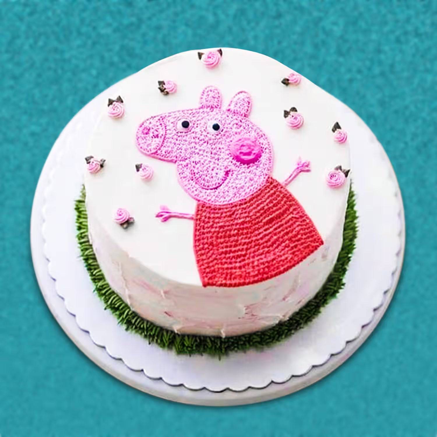 Peppa Pig Theme Cake - Cartoon Cake - YuvaFlowers