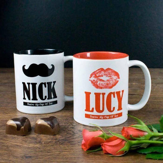 Personalised Couple You are My Cups - YuvaFlowers