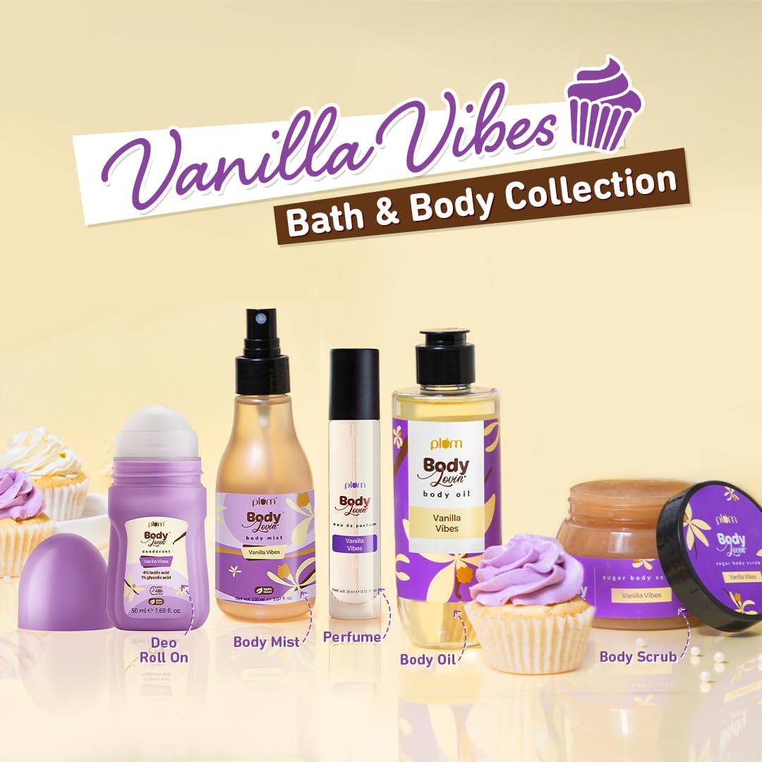 Plum BodyLovin' Vanilla Vibes Perfume | Long Lasting & Premium Warm Vanilla Fragrance | Luxury Perfume For Women | Sweet, Warm & Irresistible Notes of Vanilla | Travel-Friendly | High On Fun (15 ml) - YuvaFlowers