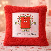 Printed Cushion Cover With Filler Red Love You This Much