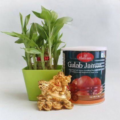 Propitious Sweet Hamper - YuvaFlowers