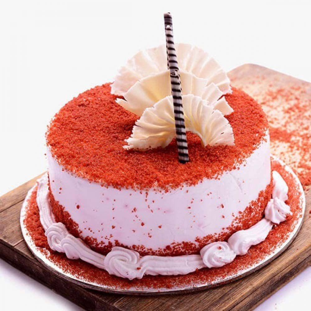 Red n Red Velvet Cake - YuvaFlowers