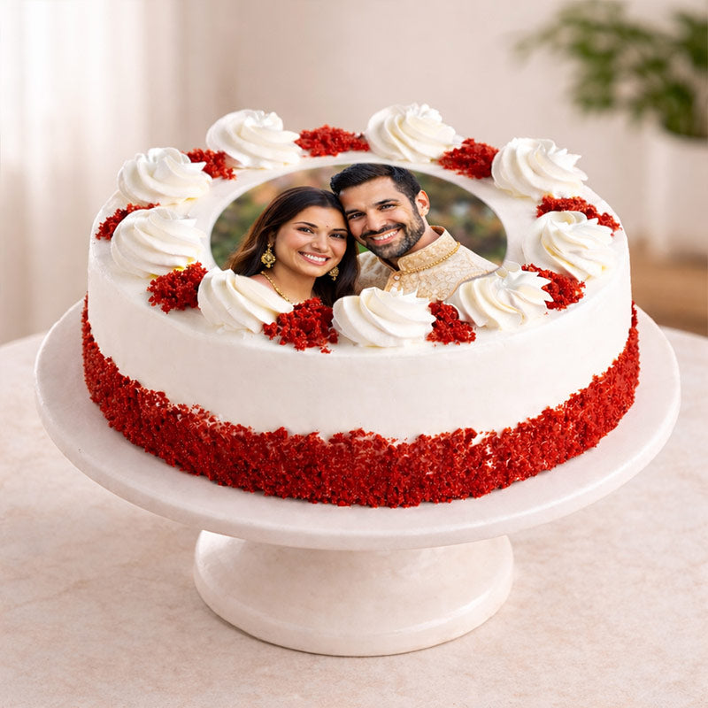 Red Velvet Photo Cake