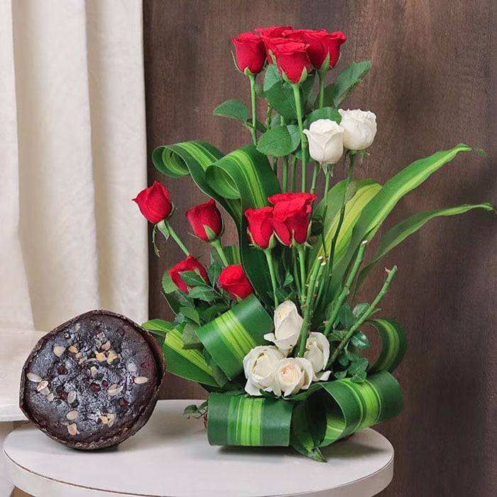 Rosey Plum Xmas Combo - YuvaFlowers