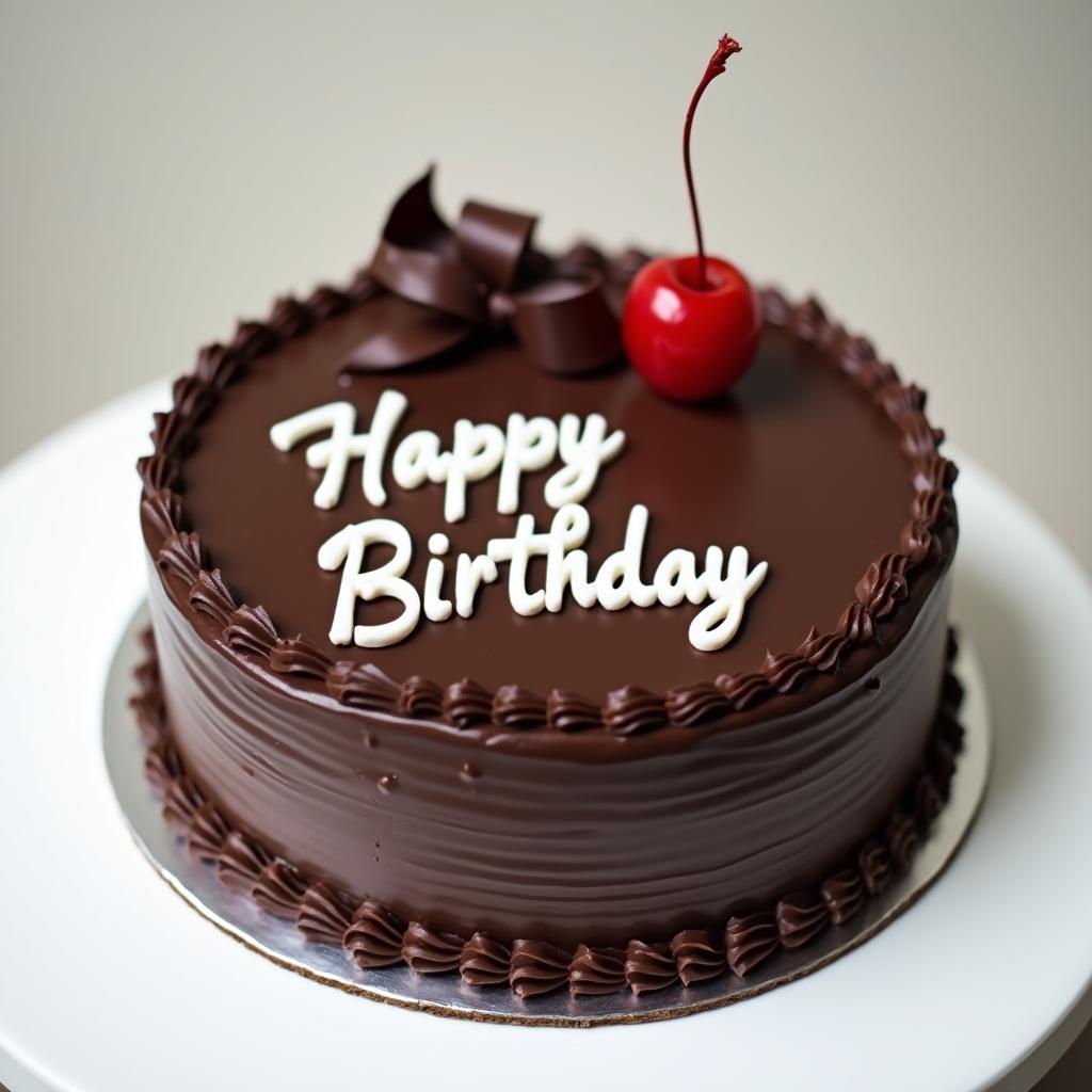 Round Chocolate Cake