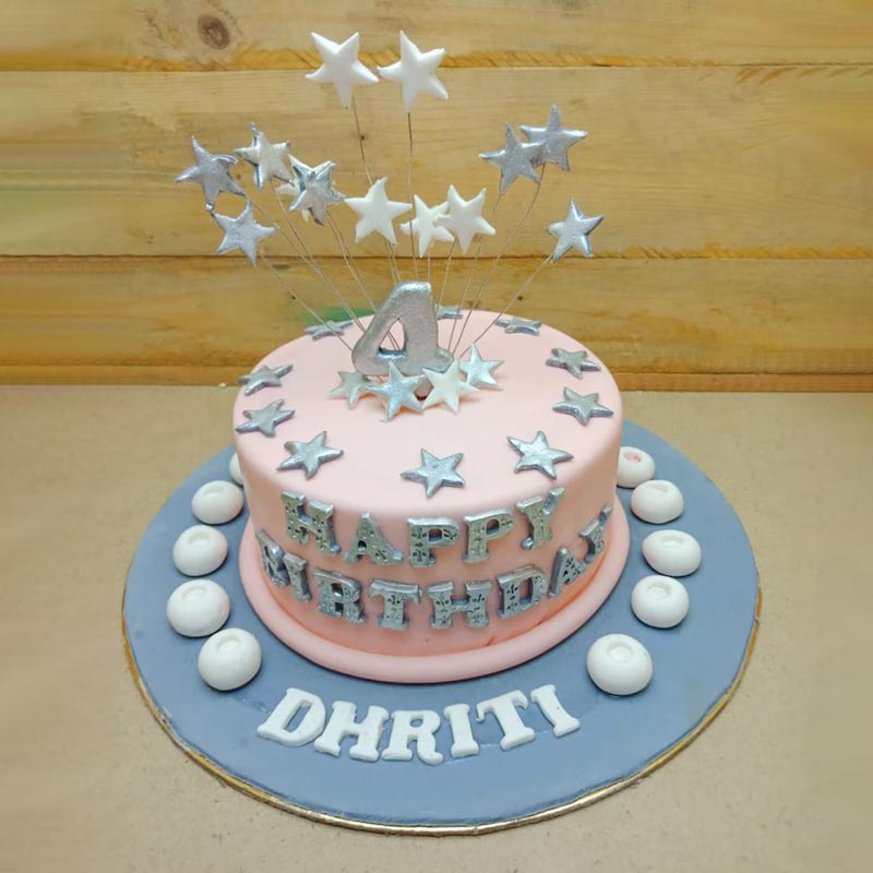 Scintillating Star Theme Birthday Cake