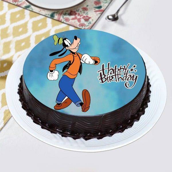 Scoofy Goofy Photo Cake - YuvaFlowers