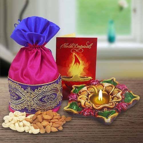 SHUBH DEEPAWALI GIFT HAMPER - YuvaFlowers