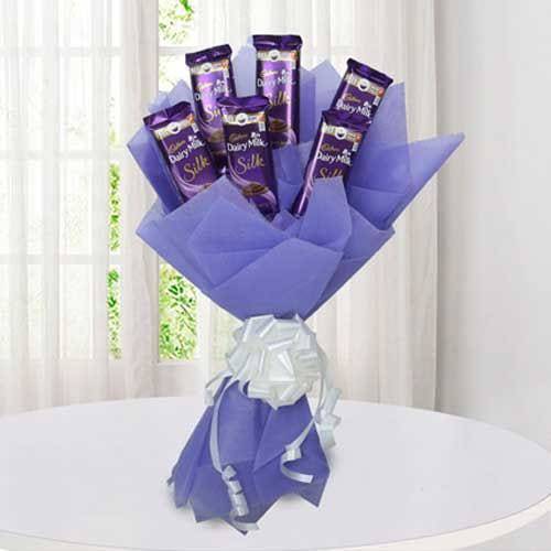 Silk Chocolate Bouquet - YuvaFlowers