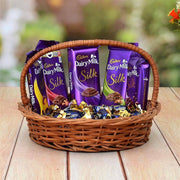 Silk with Choclairs Hamper - YuvaFlowers