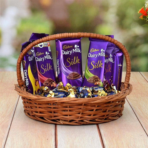 Silk with Choclairs Hamper Online Gift Delivery