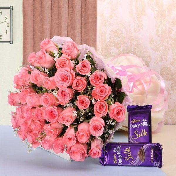 Silky Sweets N Romance - YuvaFlowers