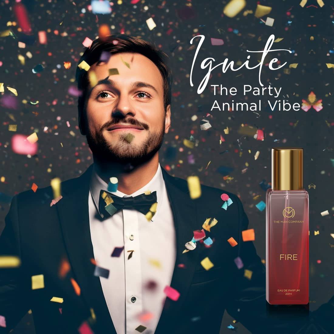Specially Curated Perfume Gift Set for Men 4*20ml - A Gentleman’s Moods | Premium Long-Lasting Fragrance | Luxury EAU DE Parfum | Night For Date | Blanc For Office | Fire For Party | Oud For Outing - YuvaFlowers