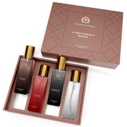 Specially Curated Perfume Gift Set for Men 4*20ml - A Gentleman’s Moods | Premium Long-Lasting Fragrance | Luxury EAU DE Parfum | Night For Date | Blanc For Office | Fire For Party | Oud For Outing - YuvaFlowers