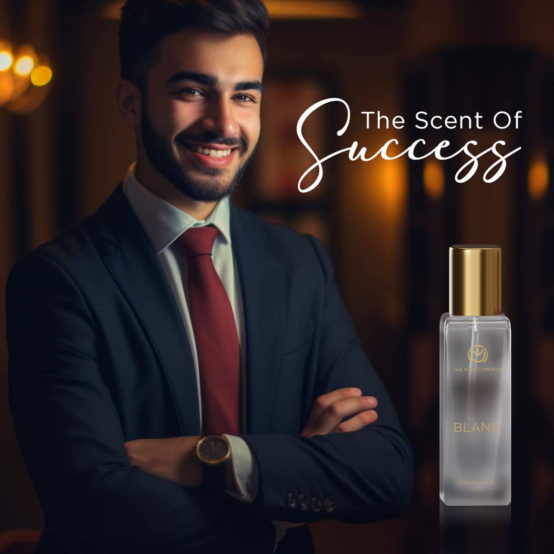 Specially Curated Perfume Gift Set for Men 4*20ml - A Gentleman’s Moods | Premium Long-Lasting Fragrance | Luxury EAU DE Parfum | Night For Date | Blanc For Office | Fire For Party | Oud For Outing - YuvaFlowers