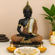 Spiritual Bliss Gift Combo - Buddha Idol with Kaju Katli