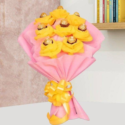 Sweet Ferrero Rocher Bouquet Online Gift Delivery
