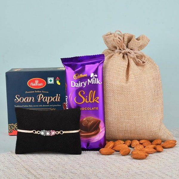 Sweet N Cheerful Rakhi Hamper - YuvaFlowers