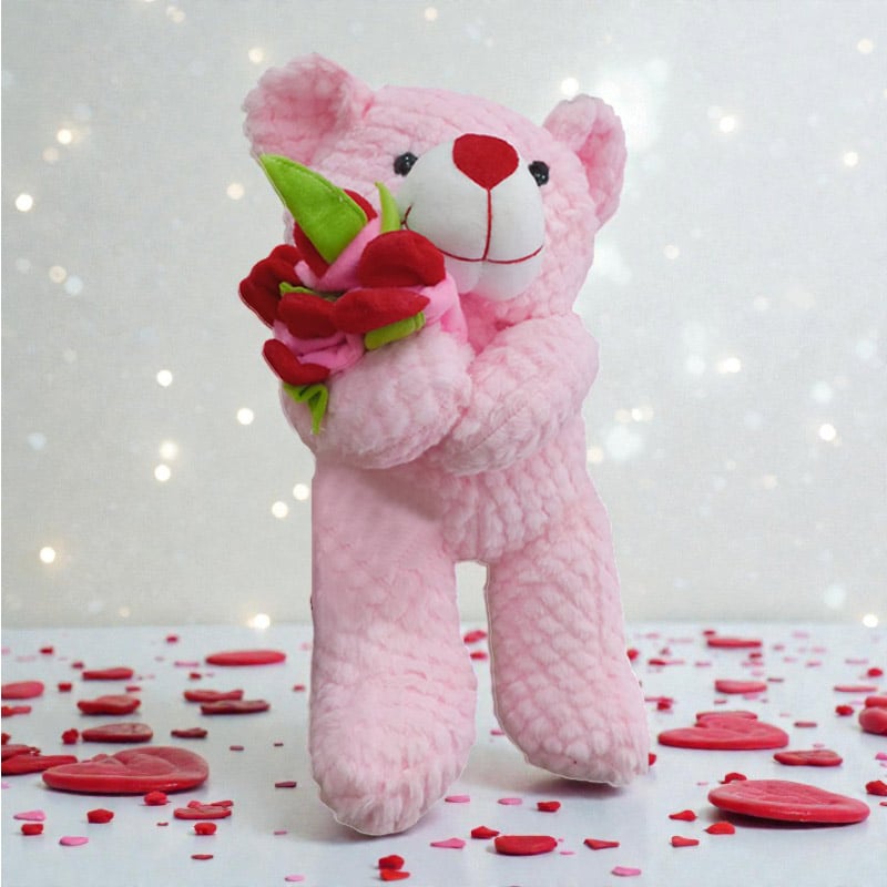 Teddy with Red Rose