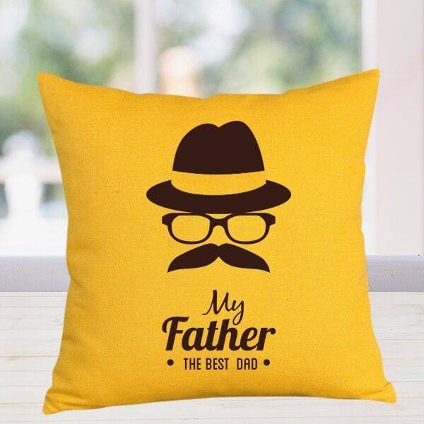 The Best Dad Cushion - YuvaFlowers