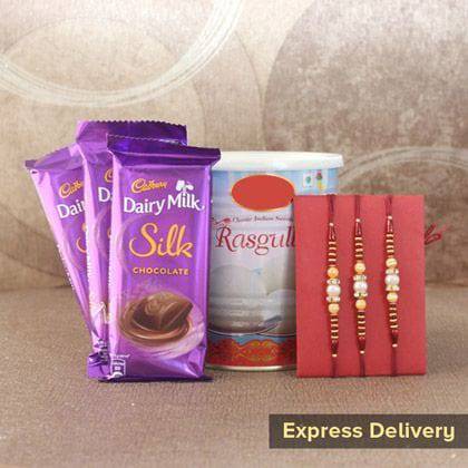 The Joyous Rakhi Combo - YuvaFlowers