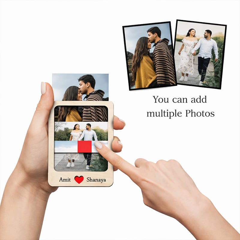 TimelessWood Polaroid Photo Magnet