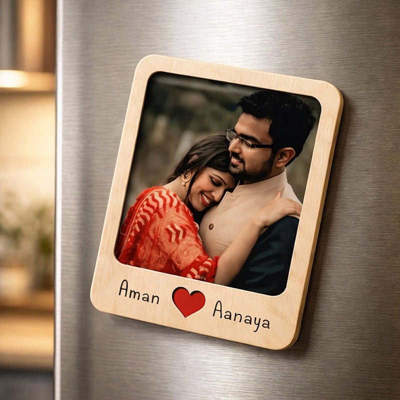 TimelessWood Polaroid Photo Magnet