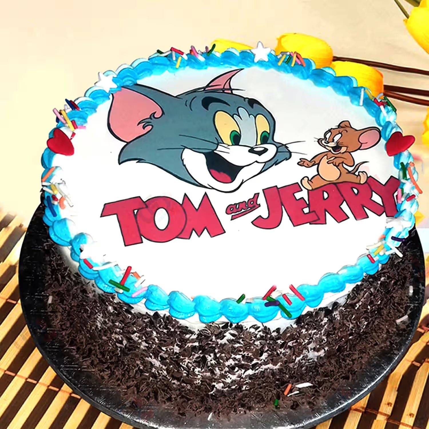 Tom And Jerry Birthday Cake - Cartoon Cake - YuvaFlowers