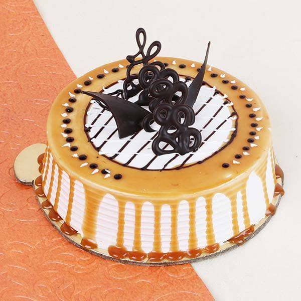 Trendy Delicious Caramel Sweet Cake - YuvaFlowers