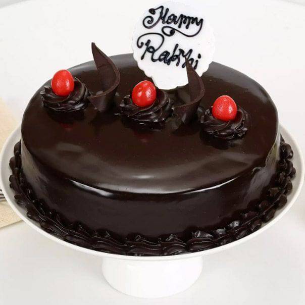 Truffle Cake Rakhi Delight half kg - YuvaFlowers