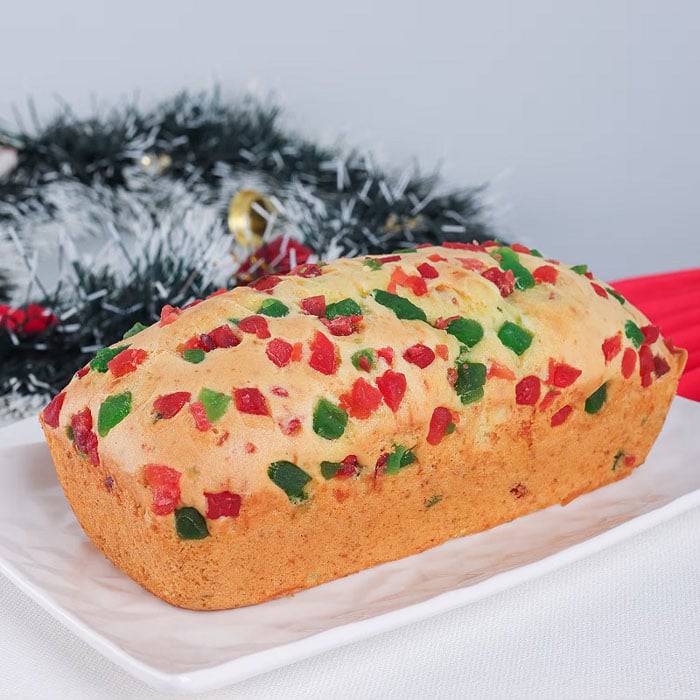Tutti Frutti Plum Cake With Card - YuvaFlowers