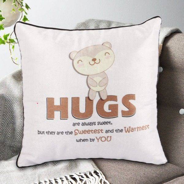 Warm Hugs Cushion - YuvaFlowers