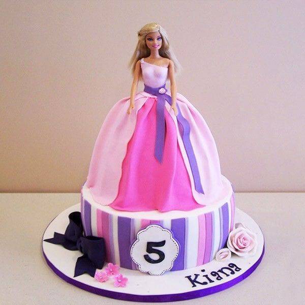 Wishful Barbie Cake - YuvaFlowers