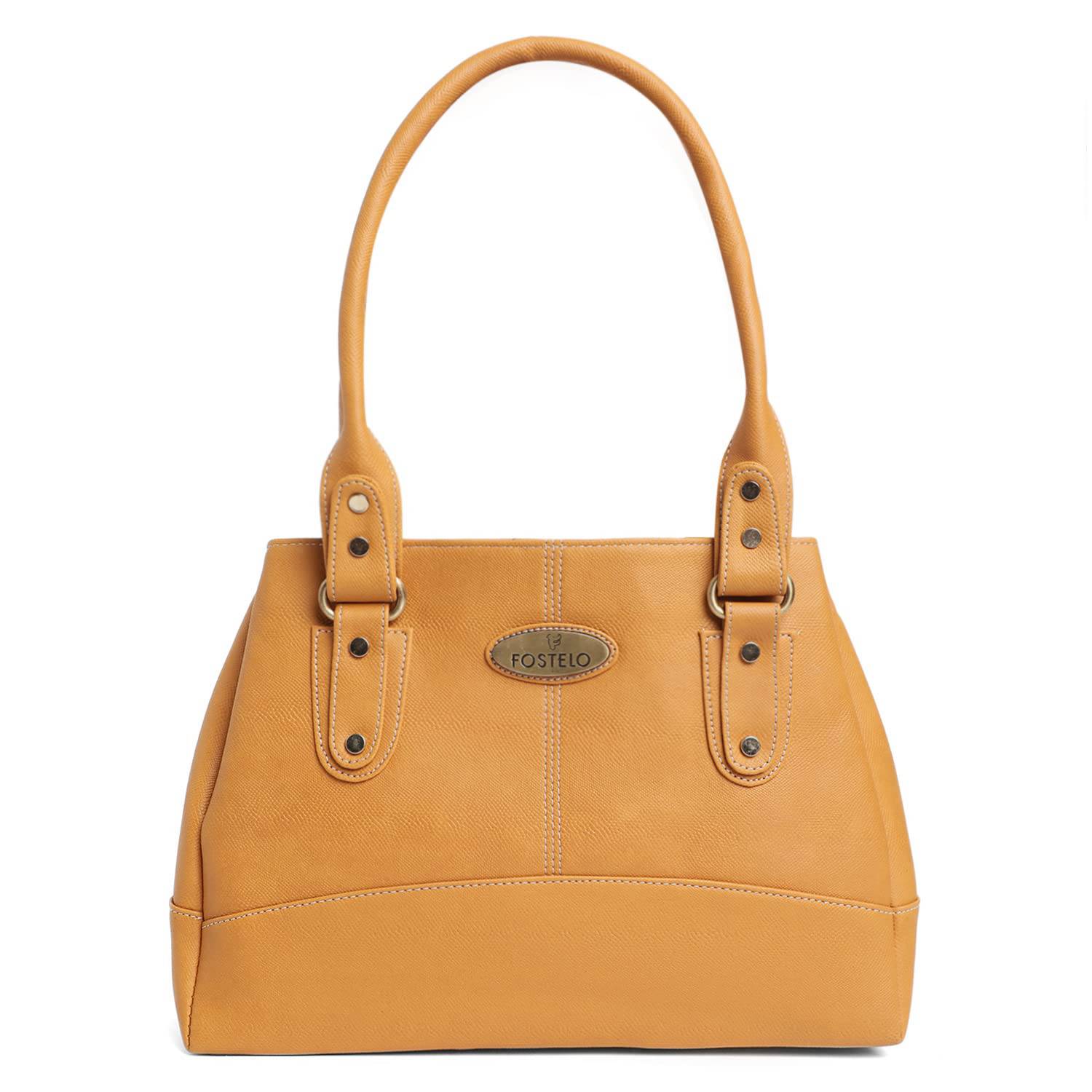 Women's Catlin Faux Leather Handbag (Large) - YuvaFlowers
