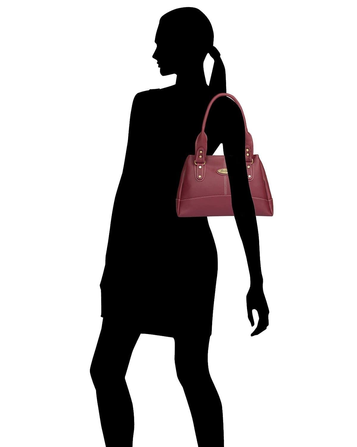 Women's Catlin Faux Leather Handbag (Large) - YuvaFlowers