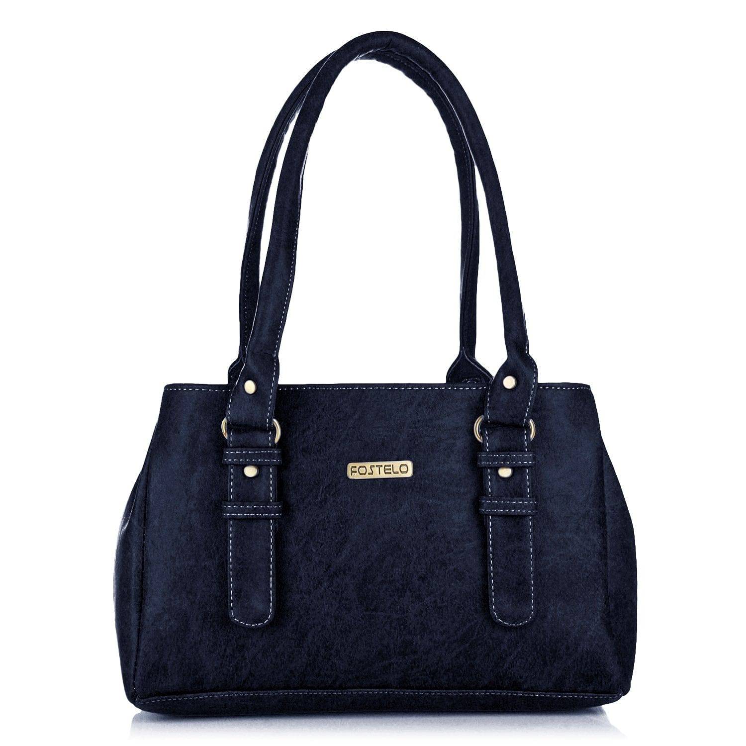 Women's Westside Faux Leather Handbag (Large) - YuvaFlowers