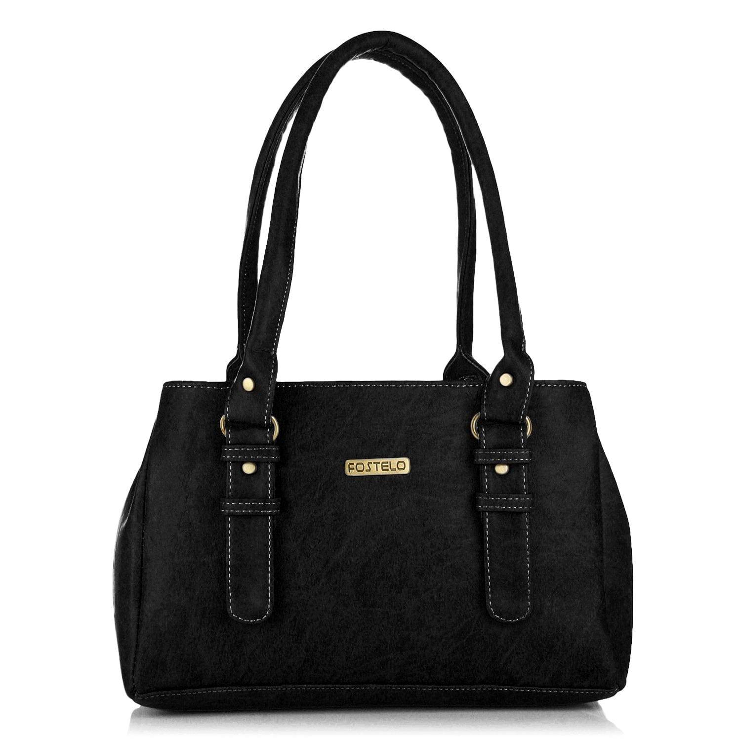 Women's Westside Faux Leather Handbag (Large) - YuvaFlowers