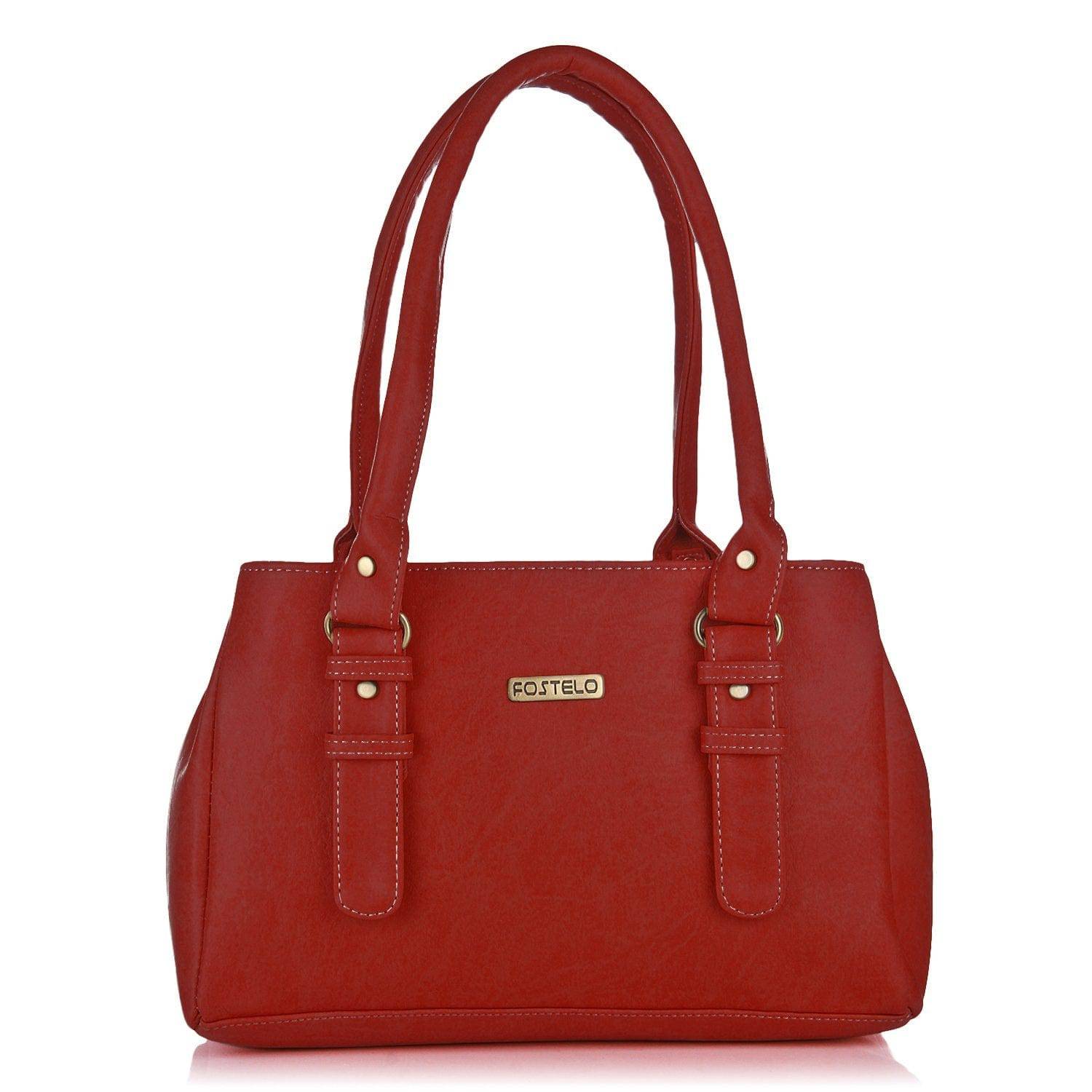 Women's Westside Faux Leather Handbag (Large) - YuvaFlowers