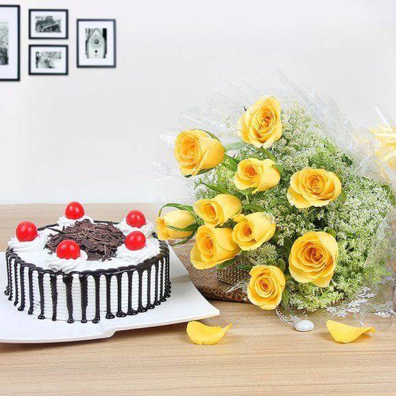 Yellow Roses Delight - YuvaFlowers