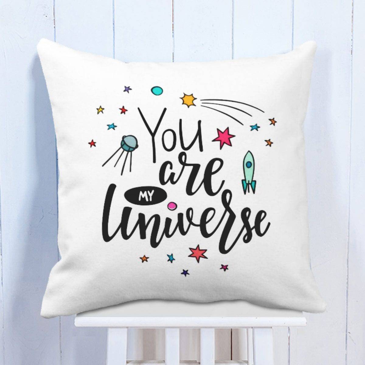 You Are My Universe Cushion - YuvaFlowers